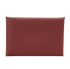 Hermes Calvi Card Holder, &pound;240, Accessories, Red, Leather, Front view